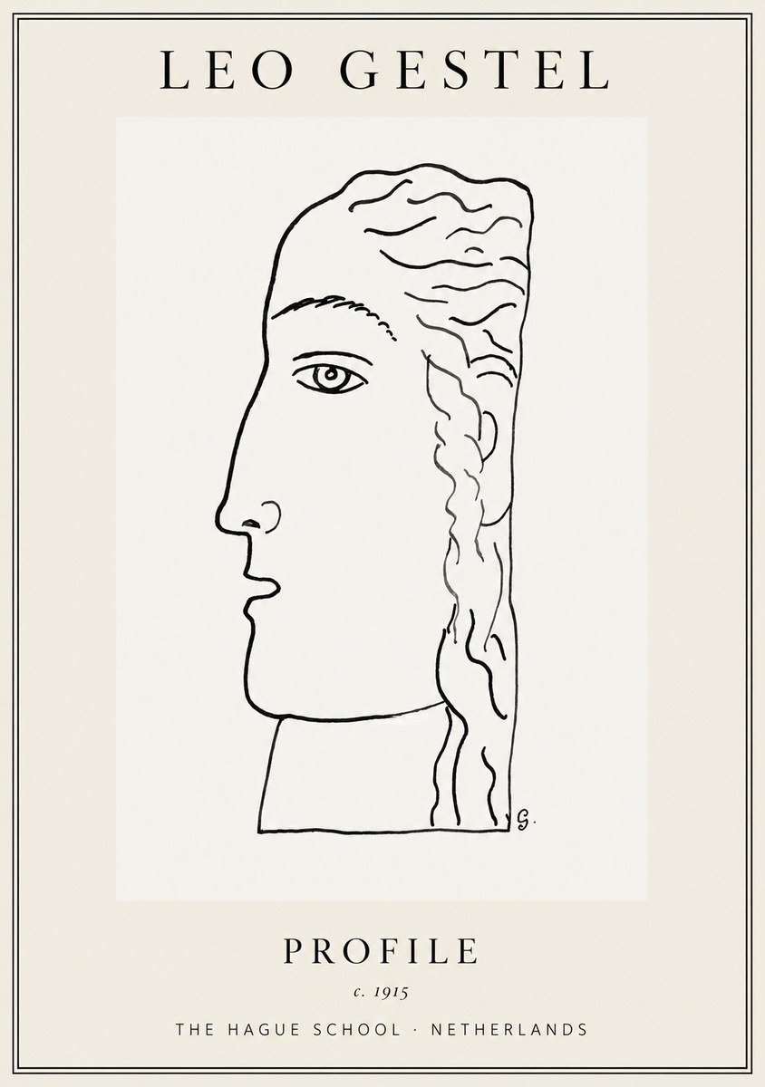 Leo Gestel Profile No1 - Affiche