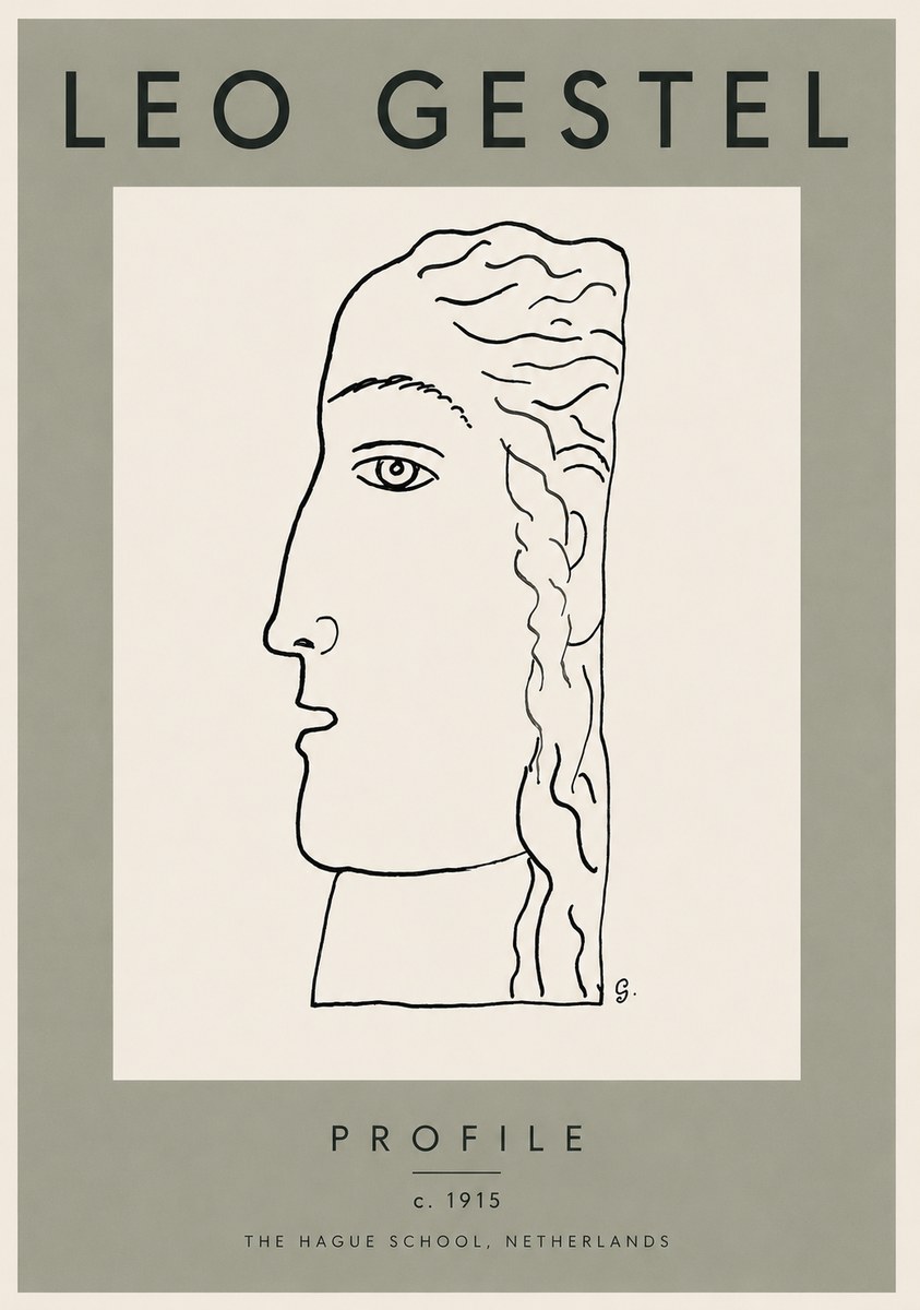 Leo Gestel Profile No3 - Affiche