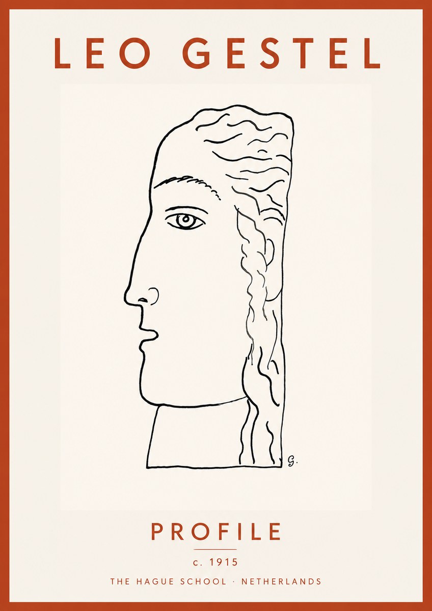 Leo Gestel Profile No4 - Affiche