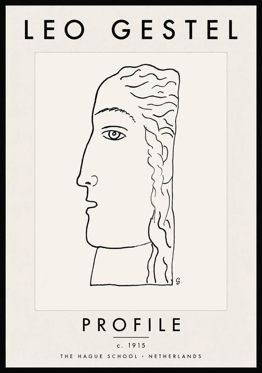 Leo Gestel Profile No5 - Affiche
