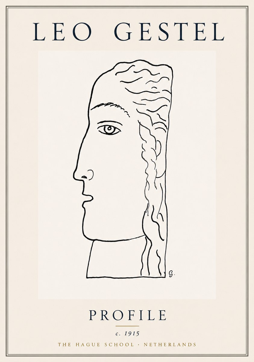Leo Gestel Profile No6 - Affiche