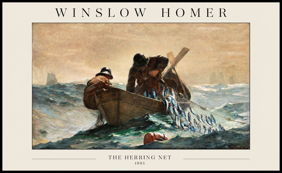 Winslow Homer The Herring Net I No1 - Affiche