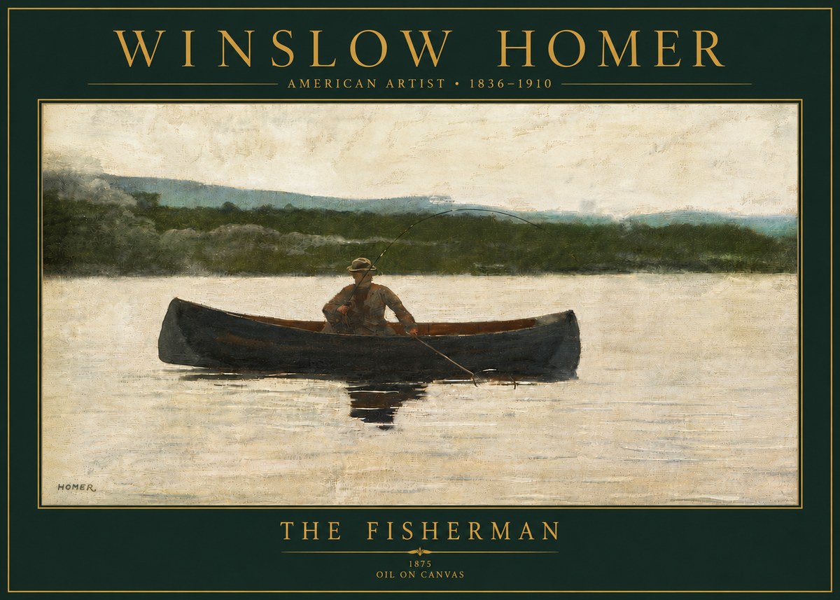 Winslow Homer The Fisherman No5 - Affiche