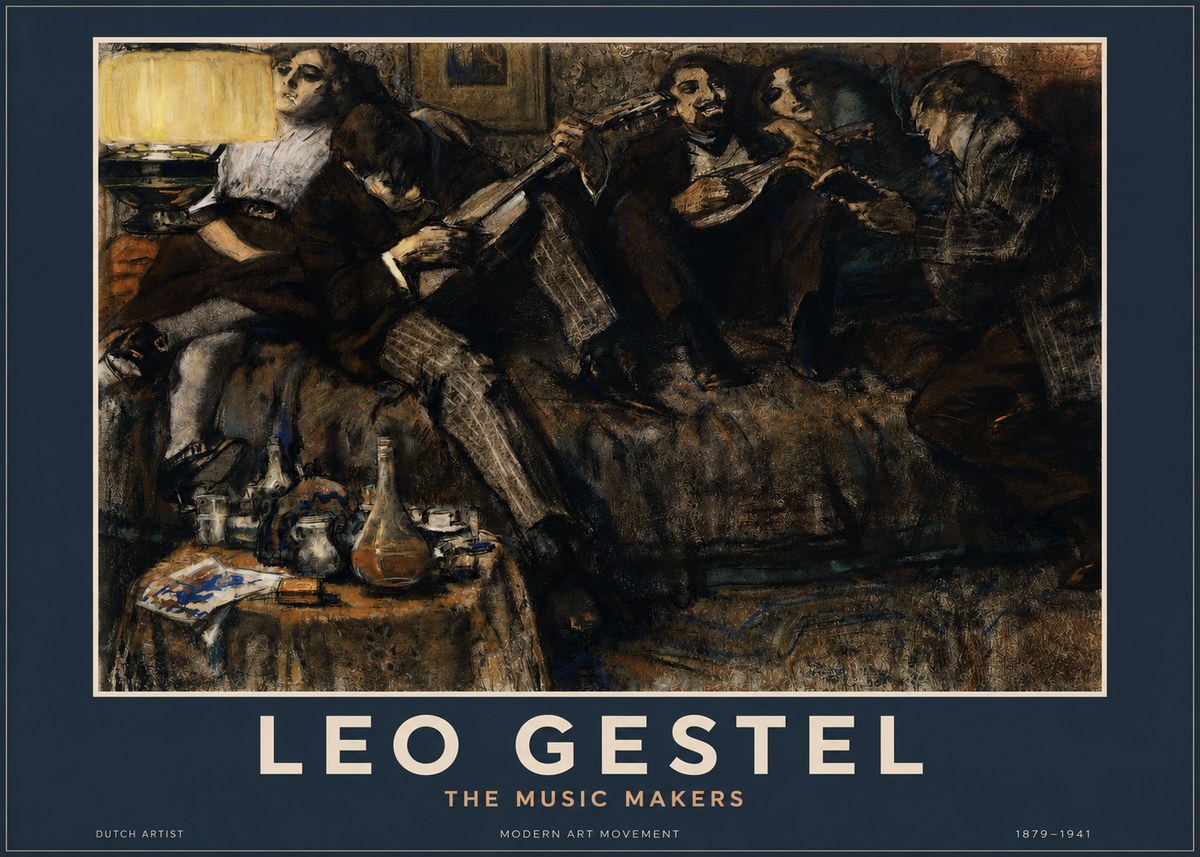 Leo Gestel The Music Makers No2 - Affiche