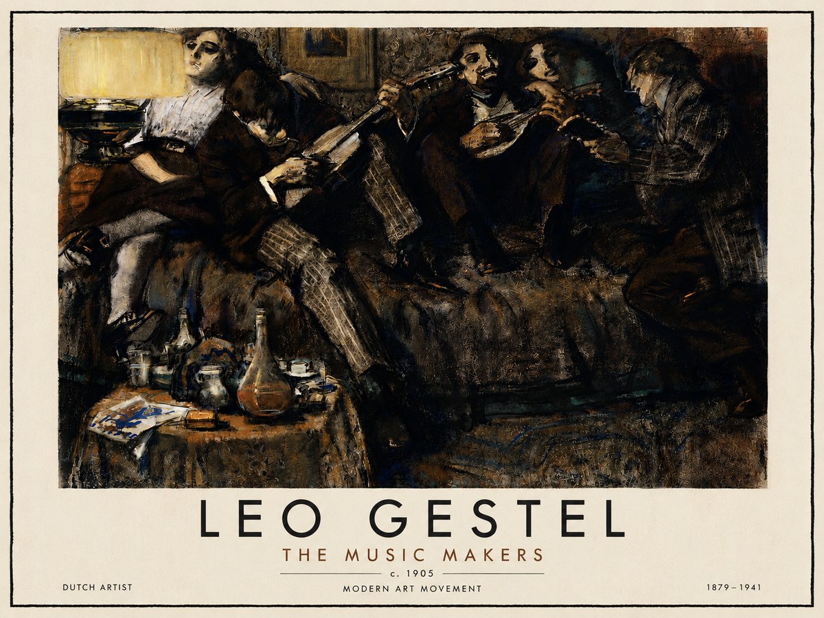 Leo Gestel The Music Makers No5 - Affiche