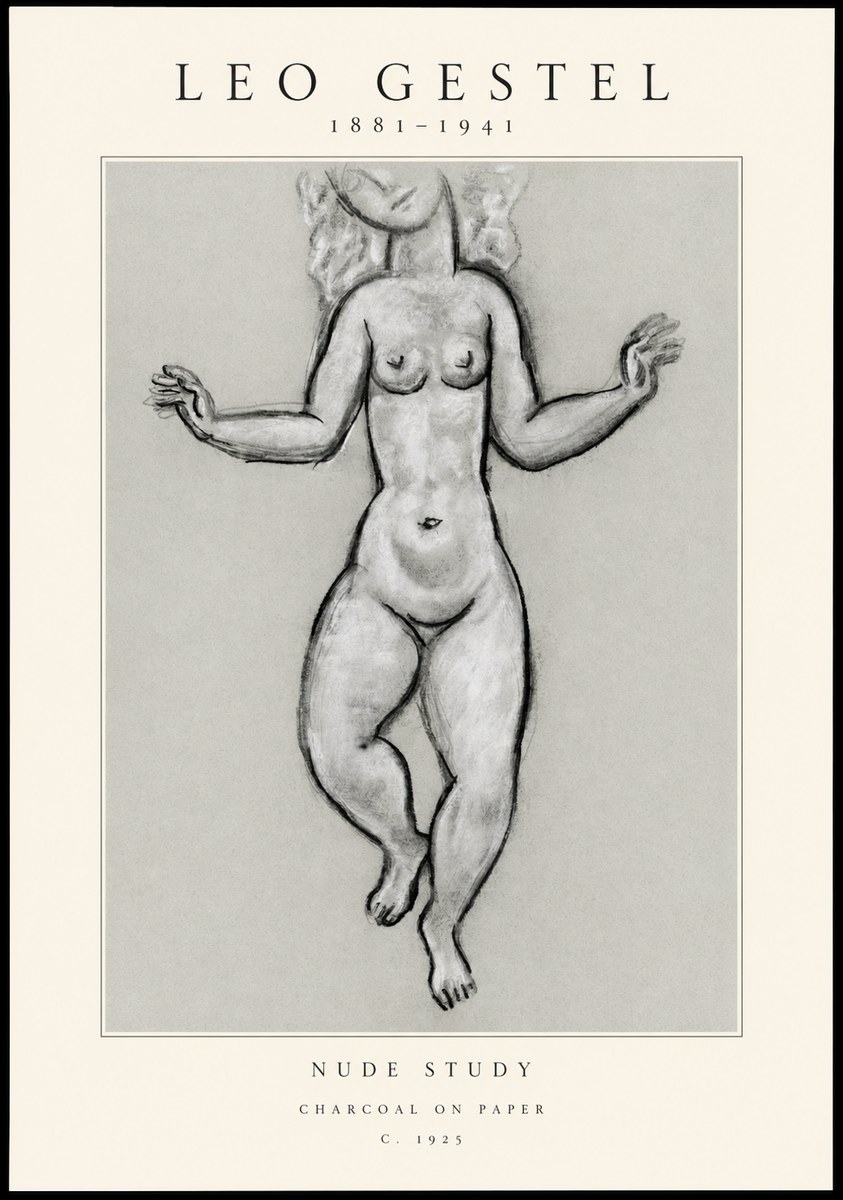 Leo Gestel Nude Study No1 - Affiche