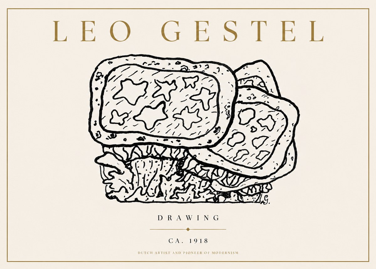 Leo Gestel Drawing Ca. 1918 No3 - Affiche