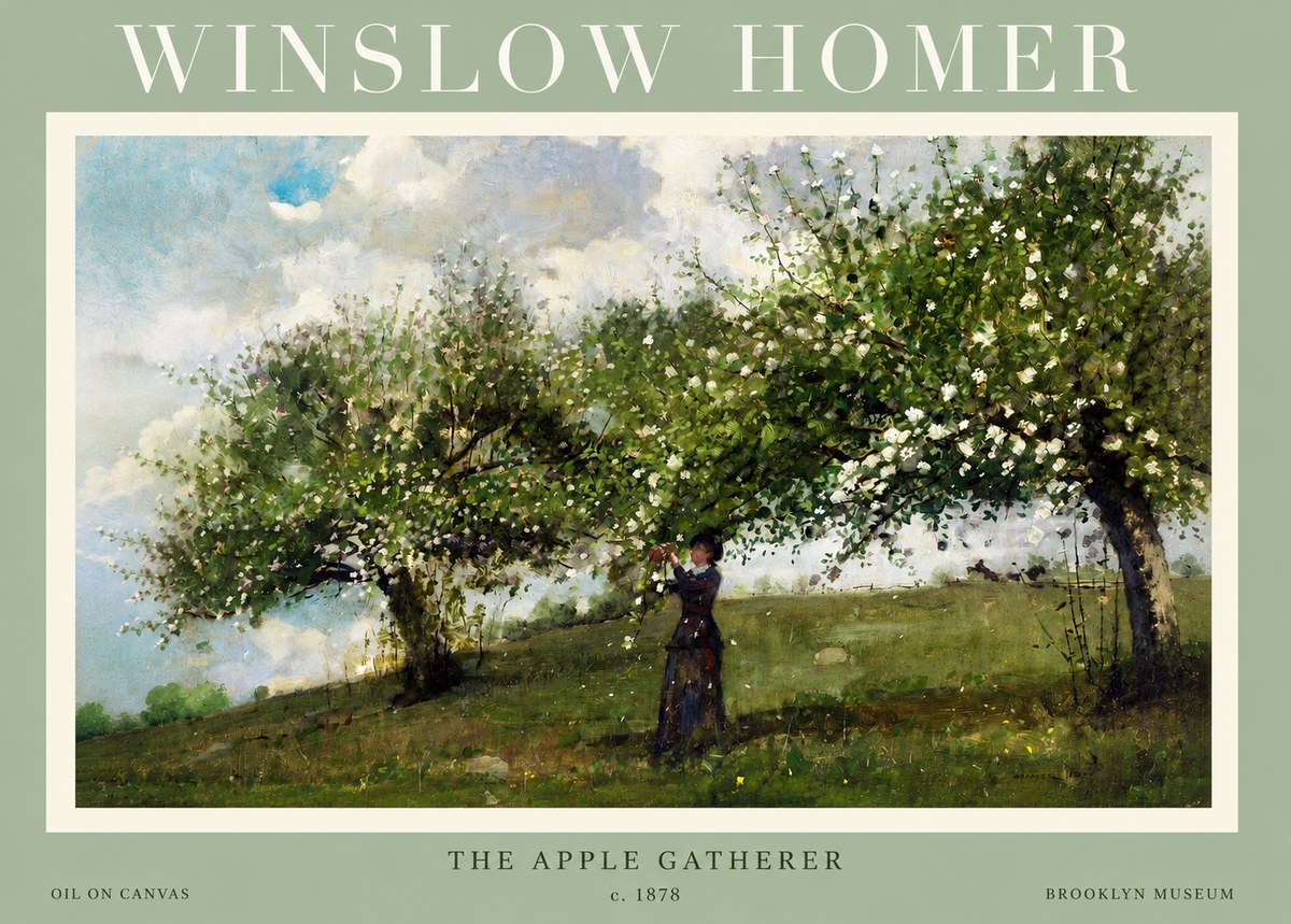 Winslow Homer The Apple Gatherer No2 - Affiche