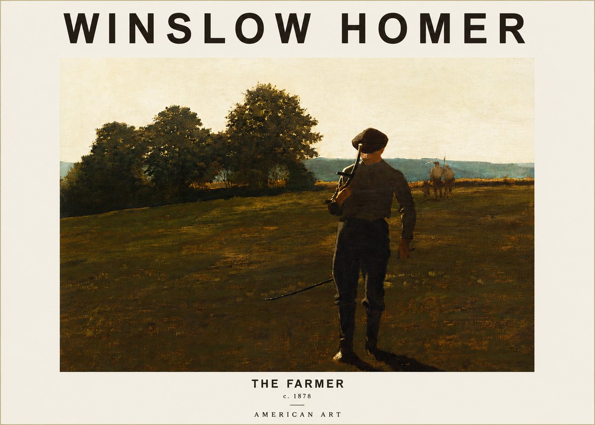 Winslow Homer The Farmer No3 - Affiche