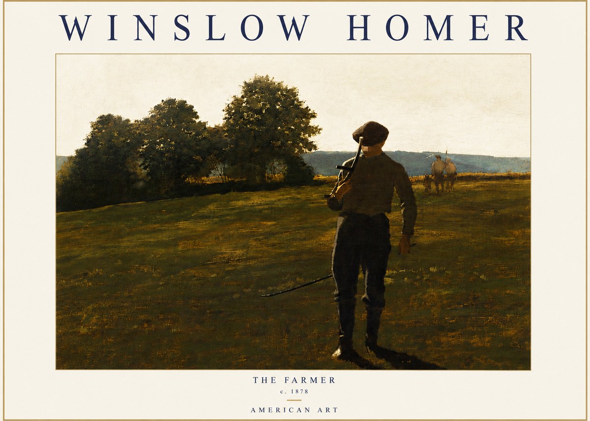 Winslow Homer The Farmer No4 - Affiche