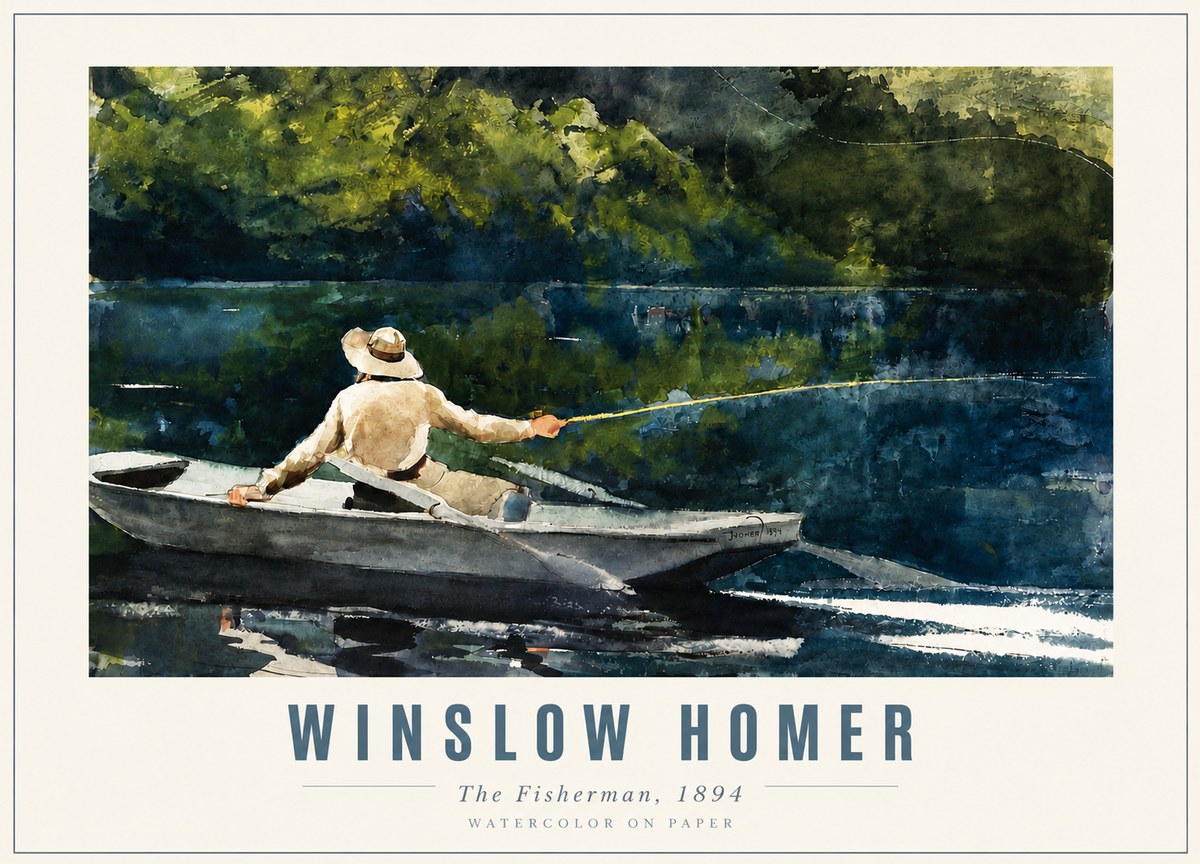 Winslow Homer The Fisherman, 1894 No3 - Affiche