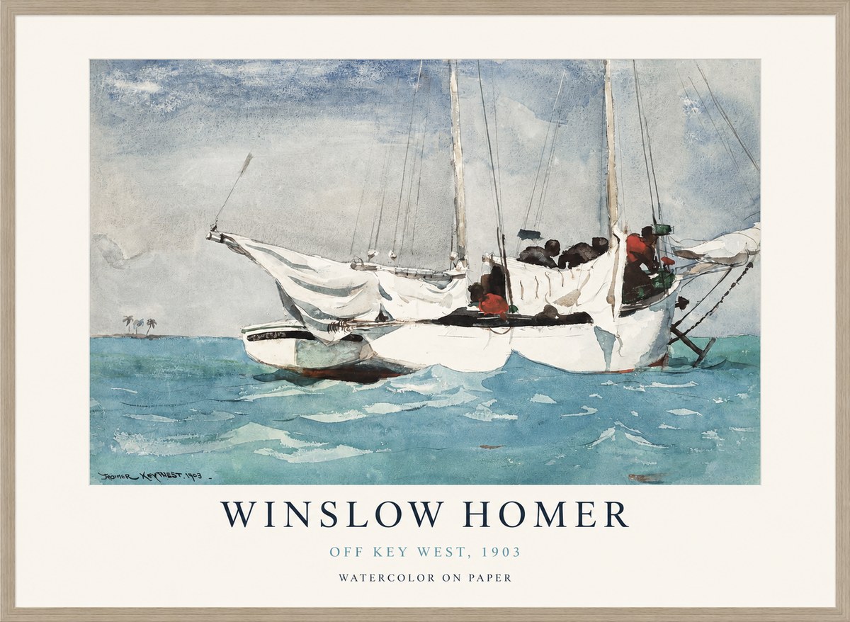 Winslow Homer Off Key West, 1903 No1 - Affiche