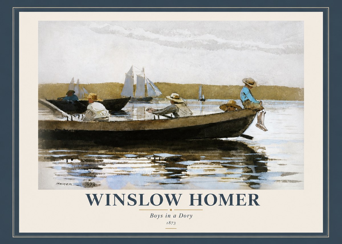Winslow Homer Boys in a Dory II No2 - Affiche