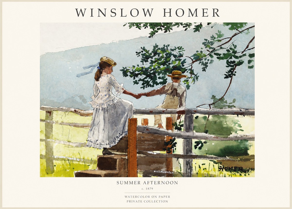 Winslow Homer Summer Afternoon No1 - Affiche