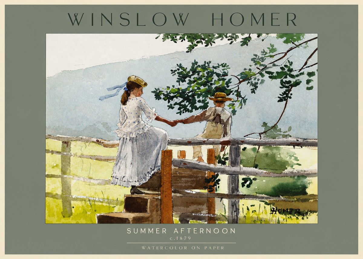 Winslow Homer Summer Afternoon No2 - Affiche