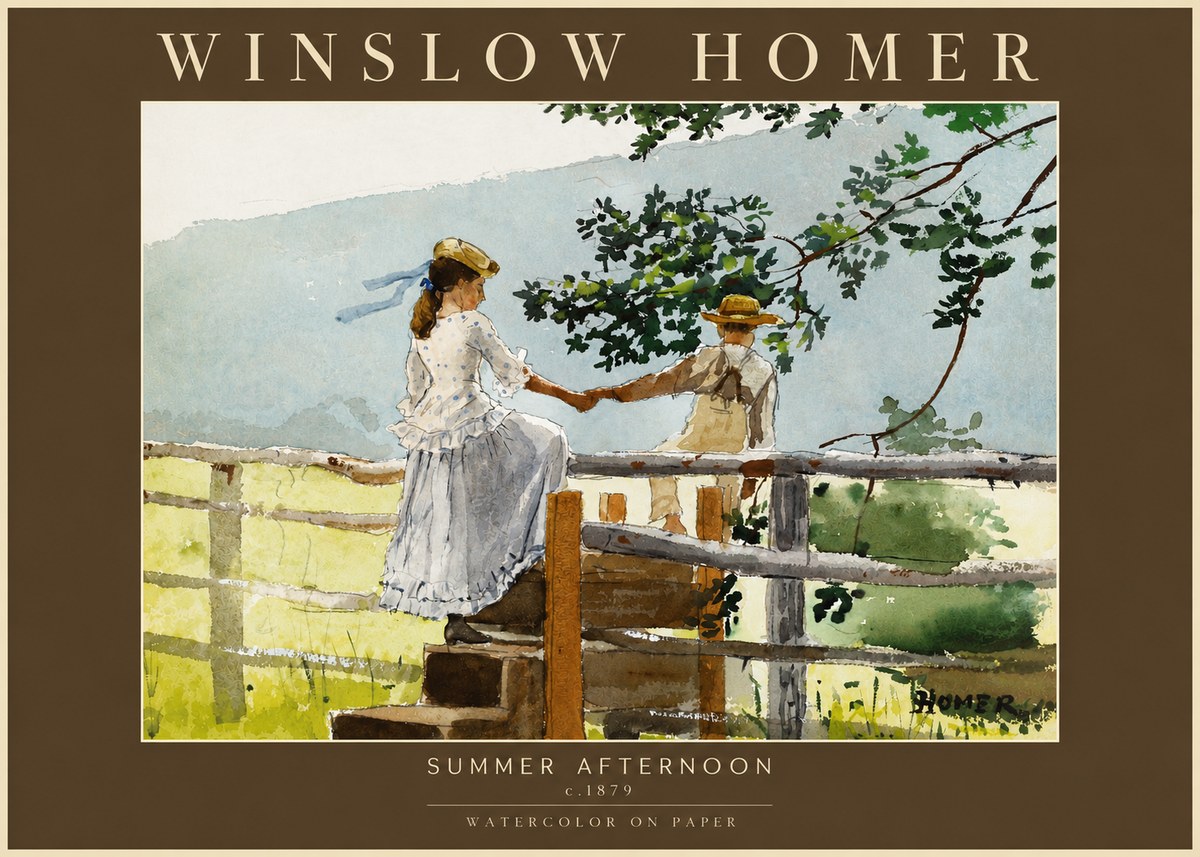 Winslow Homer Summer Afternoon No4 - Affiche
