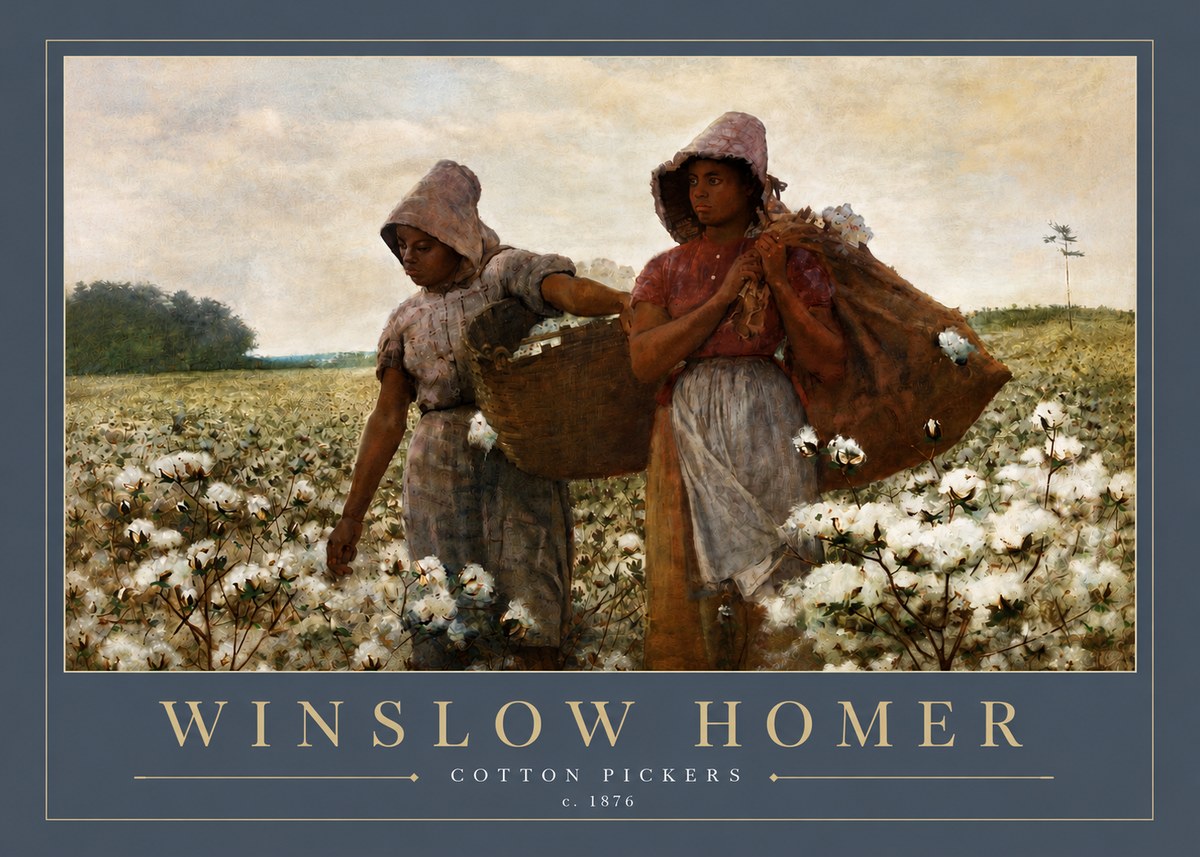 Winslow Homer Cotton Pickers No6 - Affiche