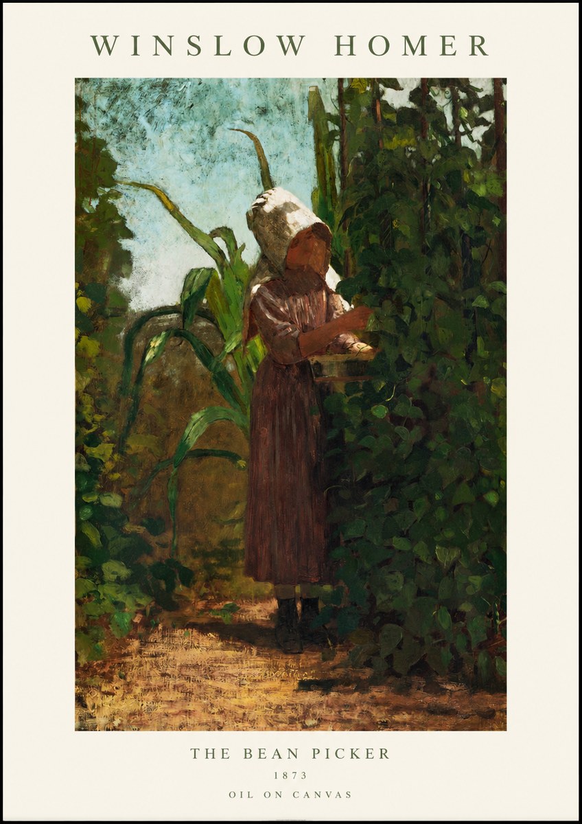 Winslow Homer The Bean Picker No1 - Affiche
