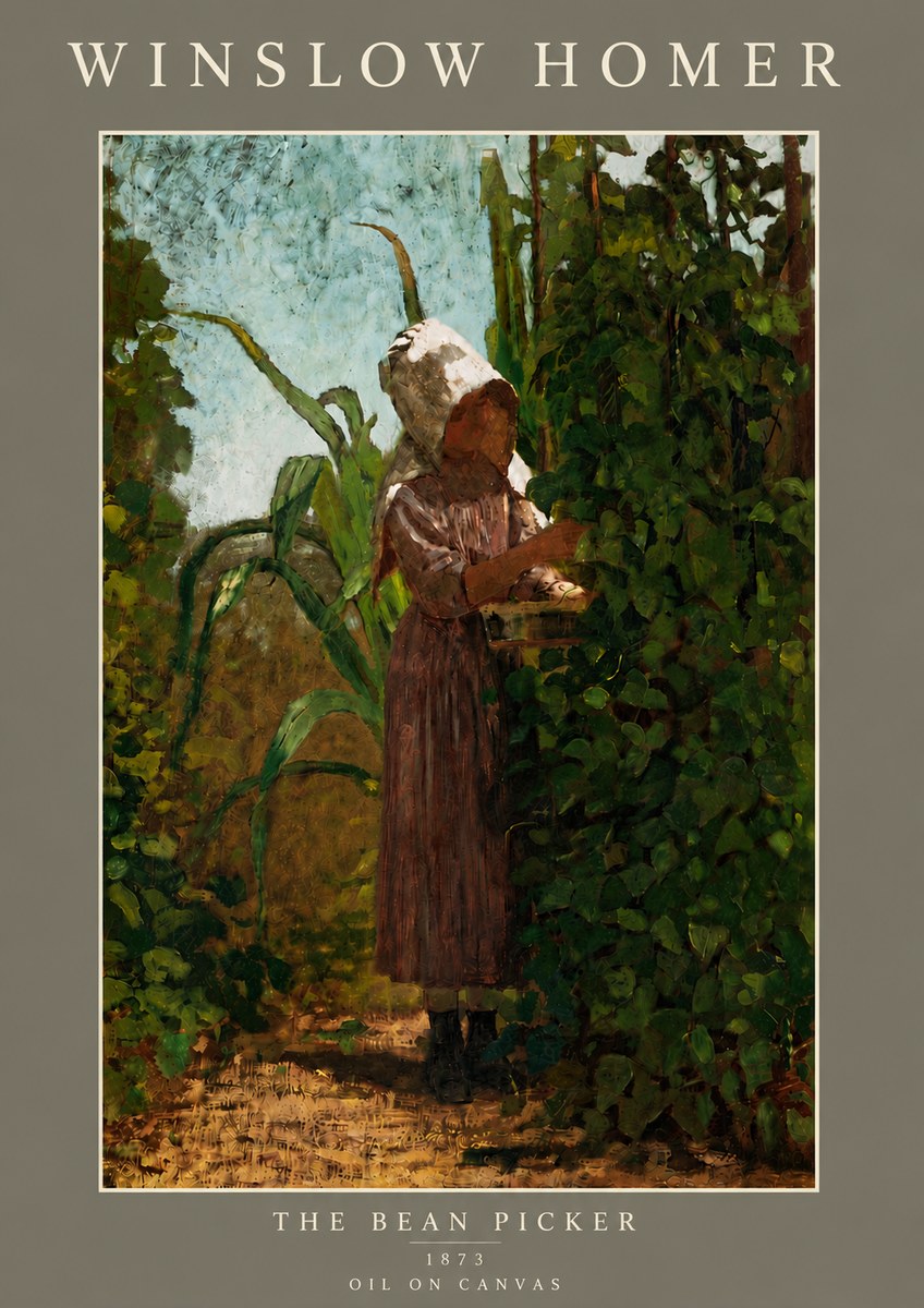 Winslow Homer The Bean Picker No5 - Affiche