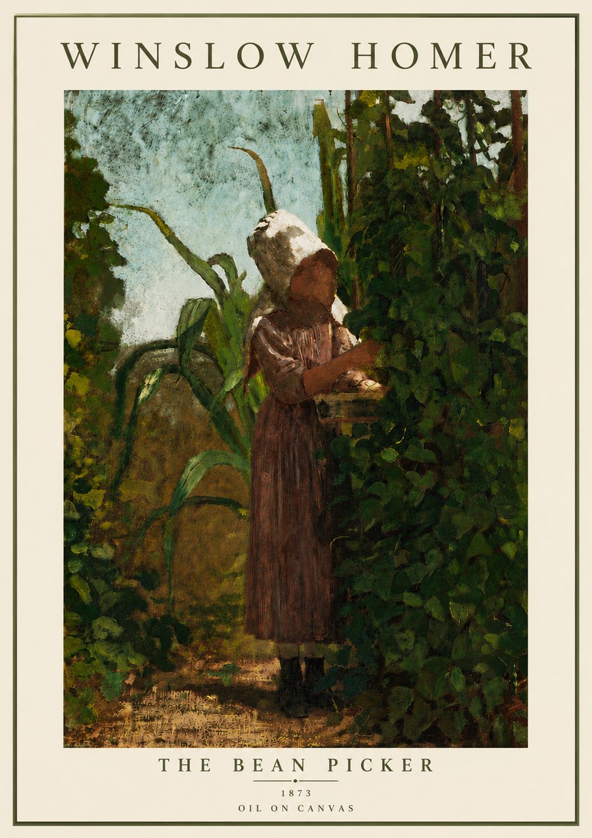 Winslow Homer The Bean Picker No6 - Affiche