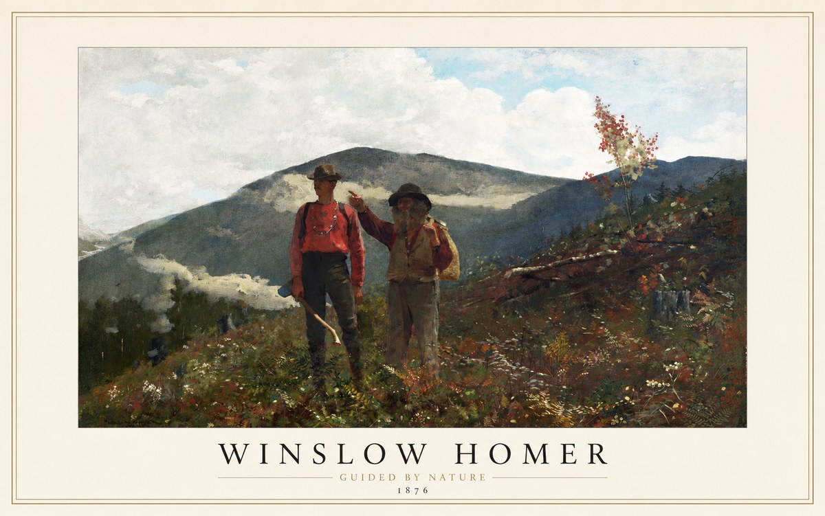 Winslow Homer The Two Guides No1 - Affiche