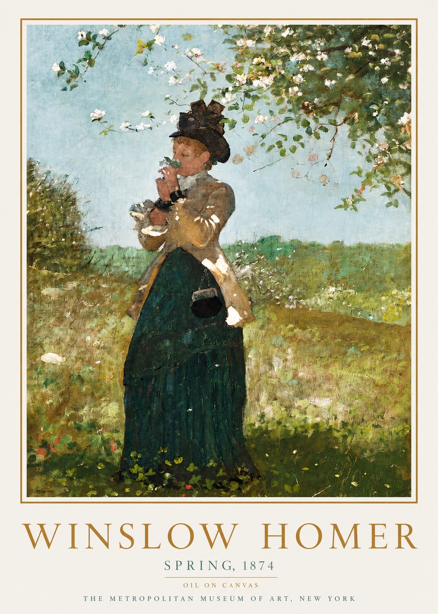 Winslow Homer Spring No3 - Affiche