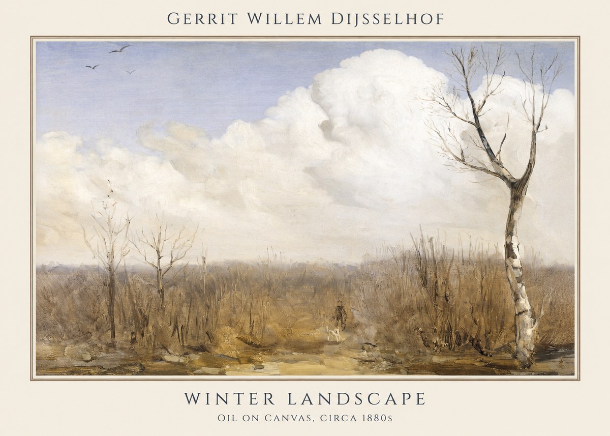 Gerrit Willem Dijsselhof Winter Landscape No1 - Affiche