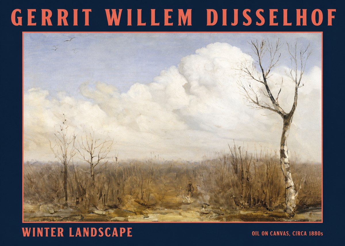 Gerrit Willem Dijsselhof Winter Landscape No2 - Affiche