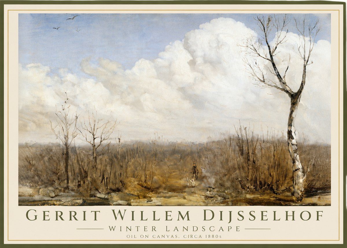 Gerrit Willem Dijsselhof Winter Landscape No3 - Affiche