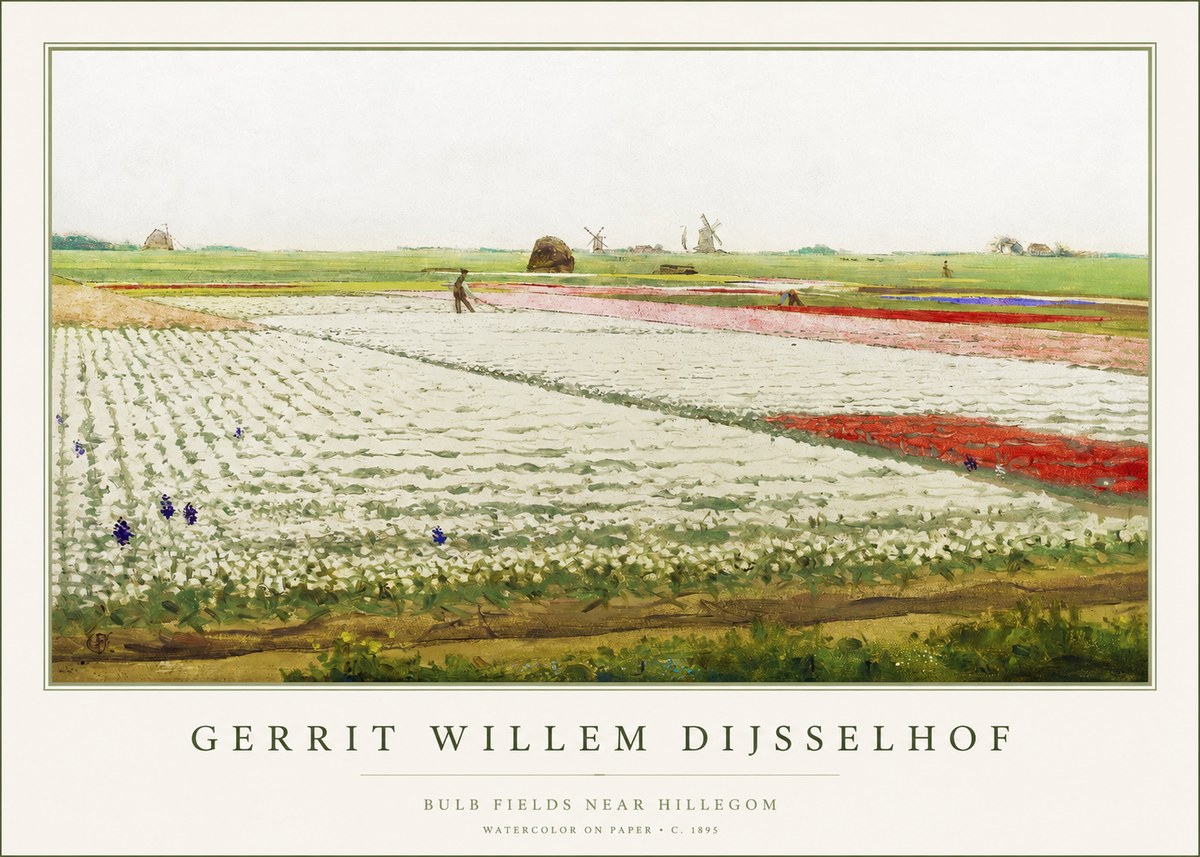 Gerrit Willem Dijsselhof Bulb Fields Near Hillegom No1 - Affiche