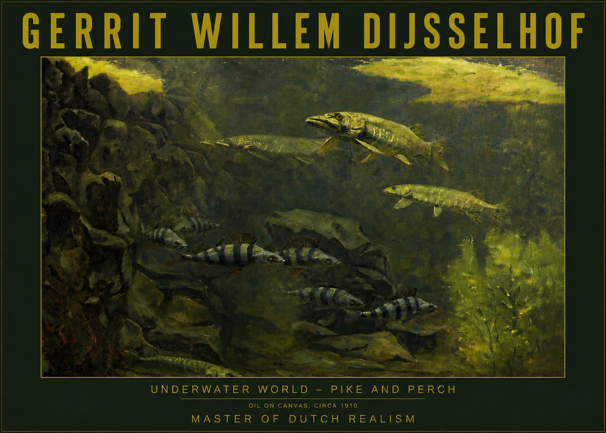 Gerrit Willem Dijsselhof Underwater Life No6 - Affiche
