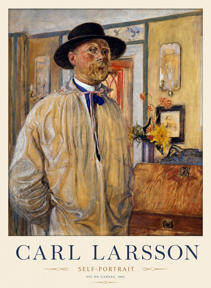 Carl Larsson Self-portrait No2 - Affiche