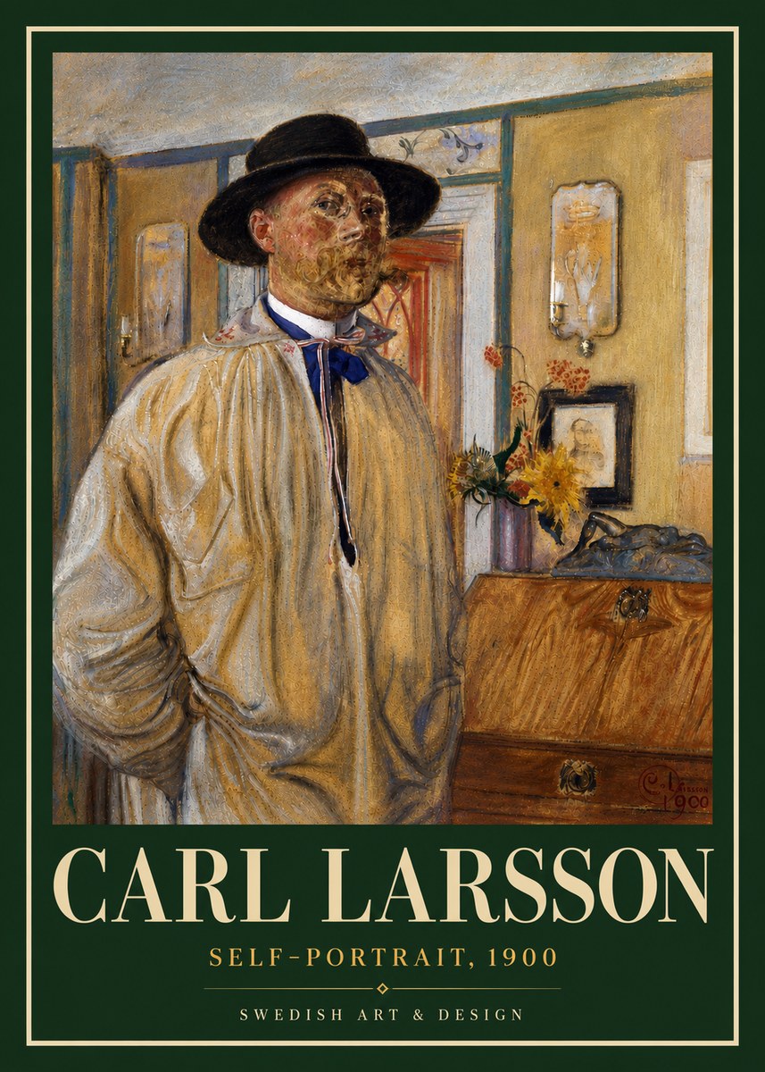 Carl Larsson Self-portrait No6 - Affiche