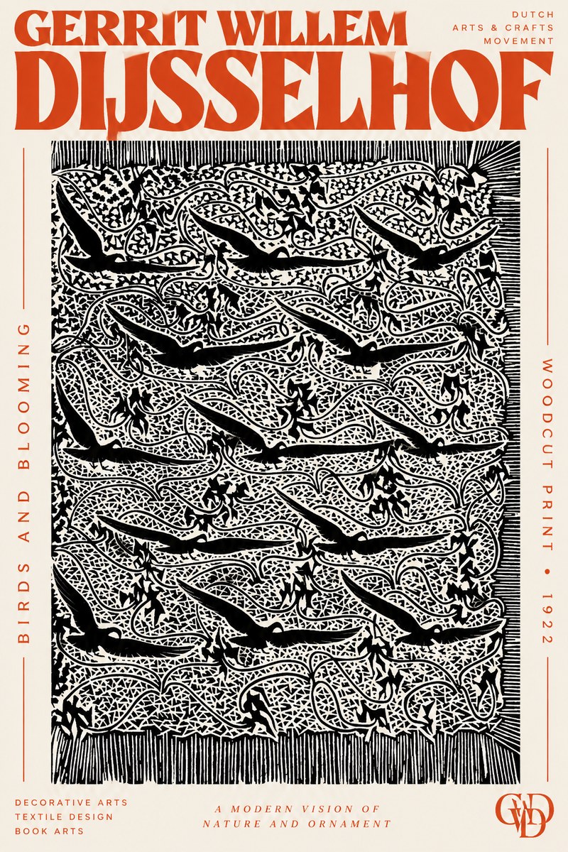 Gerrit Willem Dijsselhof Decorative Design No3 - Affiche