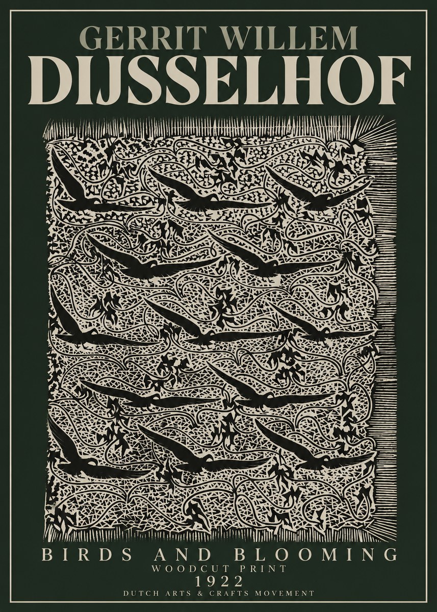 Gerrit Willem Dijsselhof Decorative Design No4 - Affiche