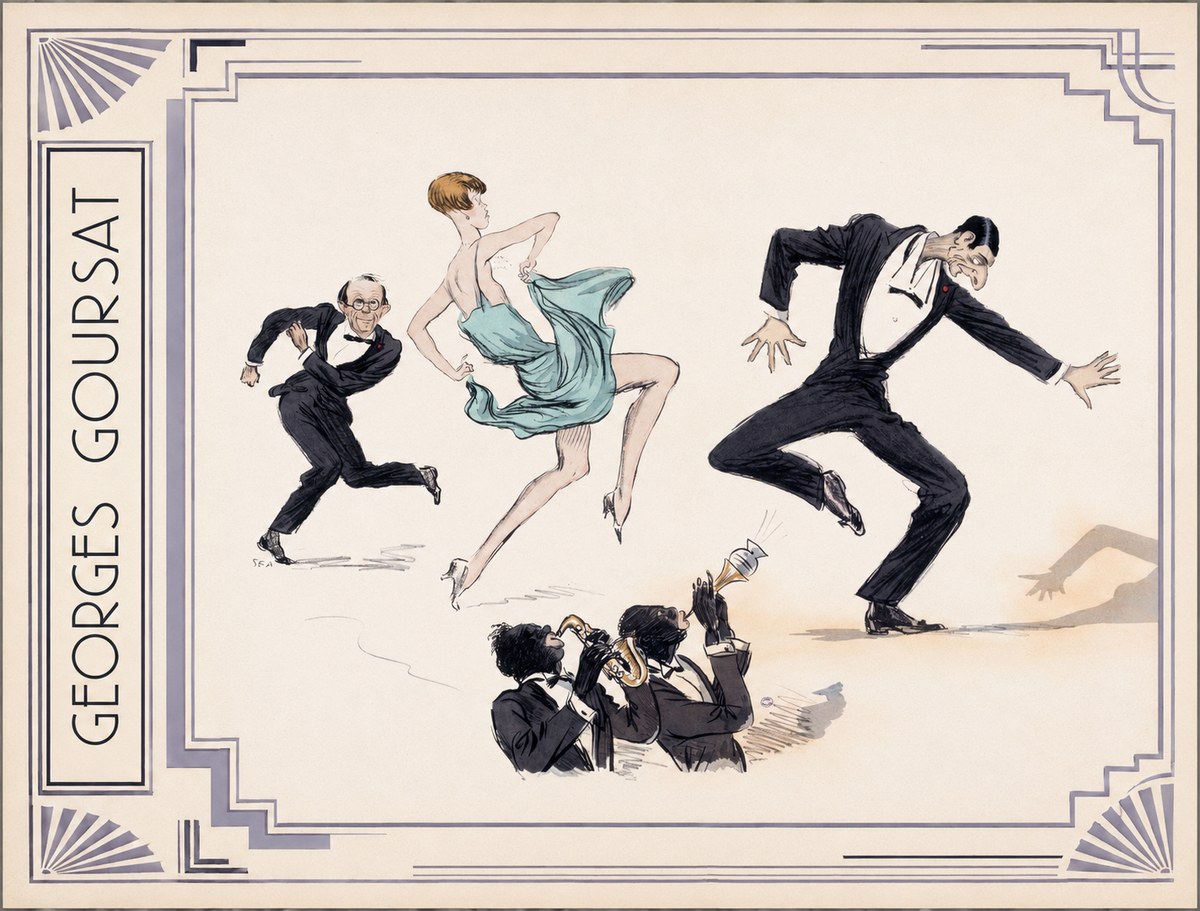 Georges Goursat Jazz Age Revelry No2 - Affiche