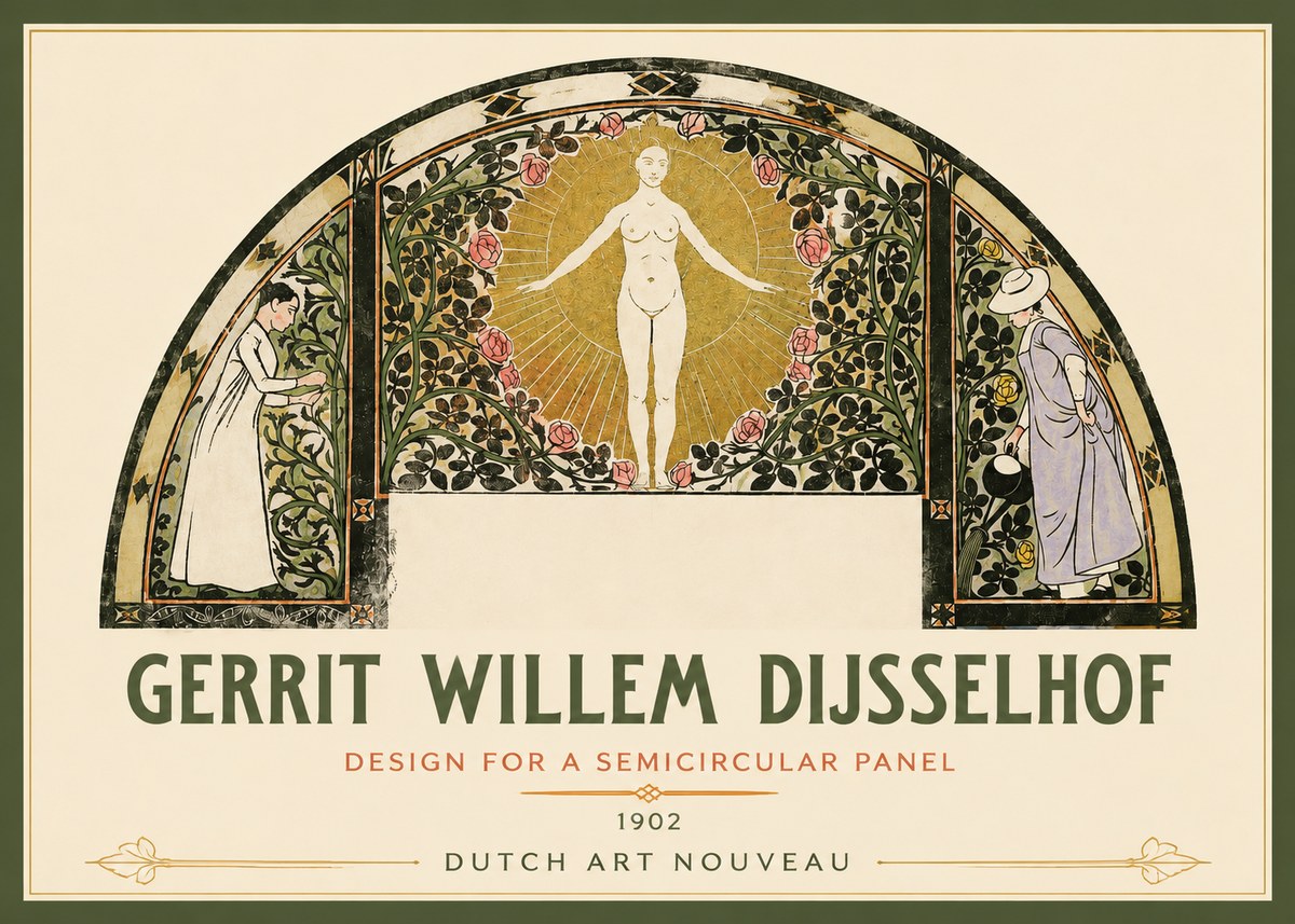 Gerrit Willem Dijsselhof Nature's Awakening No3 - Affiche