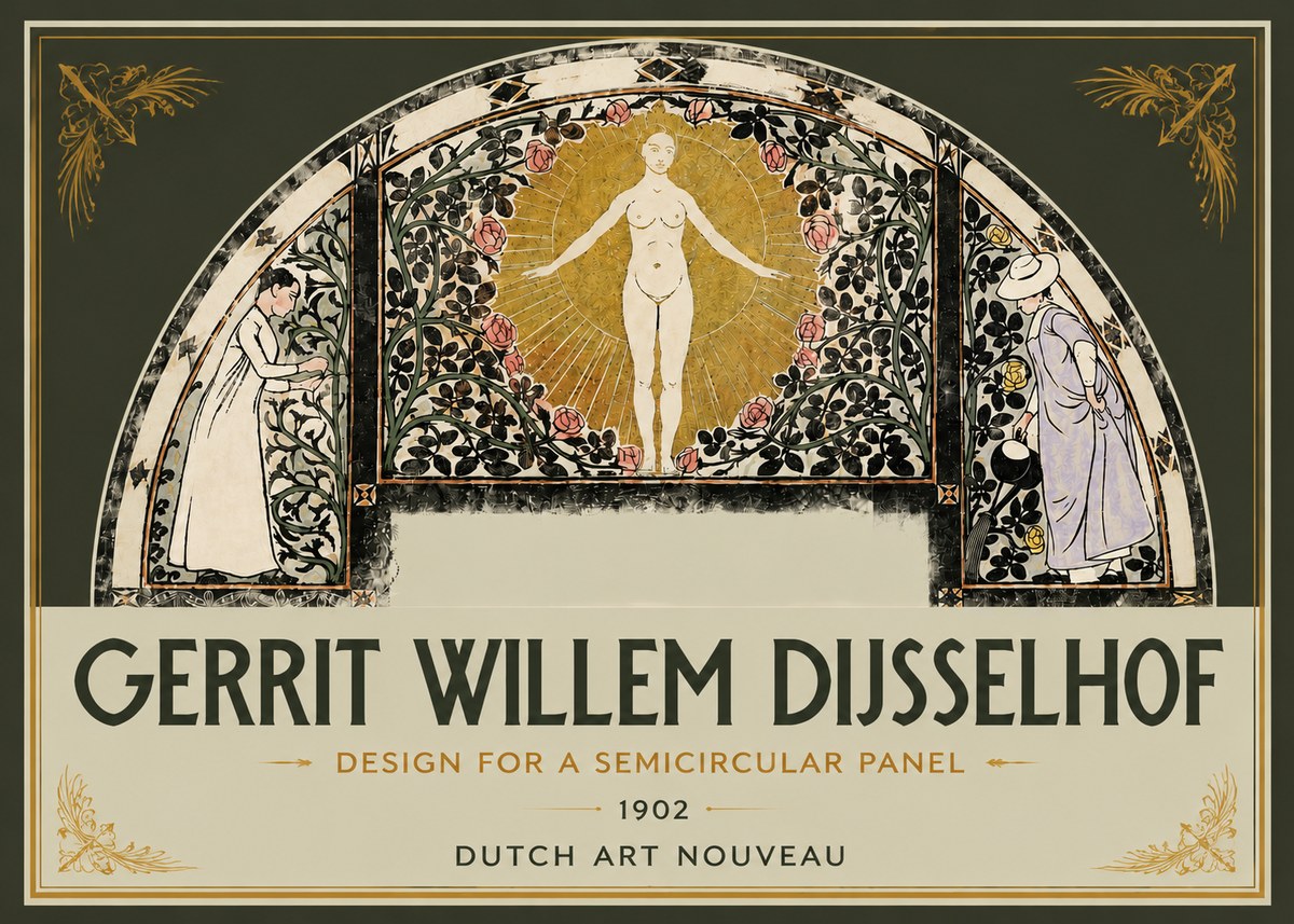 Gerrit Willem Dijsselhof Nature's Awakening No5 - Affiche