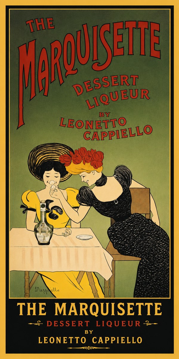 Leonetto Cappiello The Marquisette Dessert Liqueur No2 - Affiche