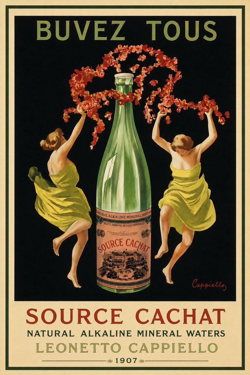 Leonetto Cappiello Source Cachat No3 - Affiche