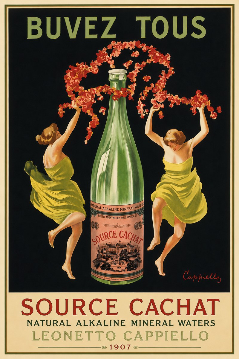 Leonetto Cappiello Source Cachat No4 - Affiche