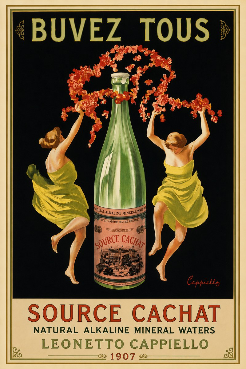 Leonetto Cappiello Source Cachat No6 - Affiche