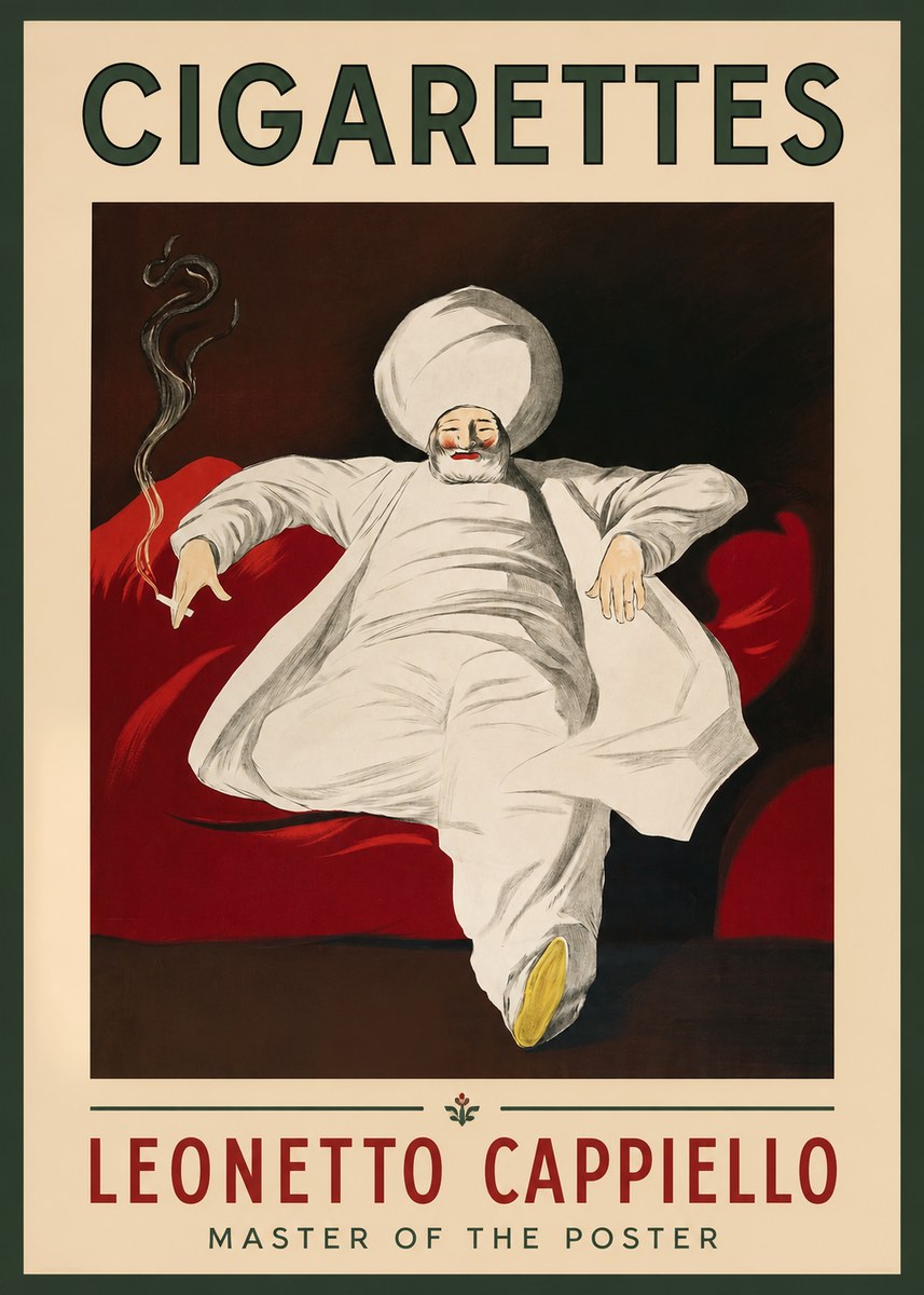 Leonetto Cappiello Cigarettes No1 - Affiche