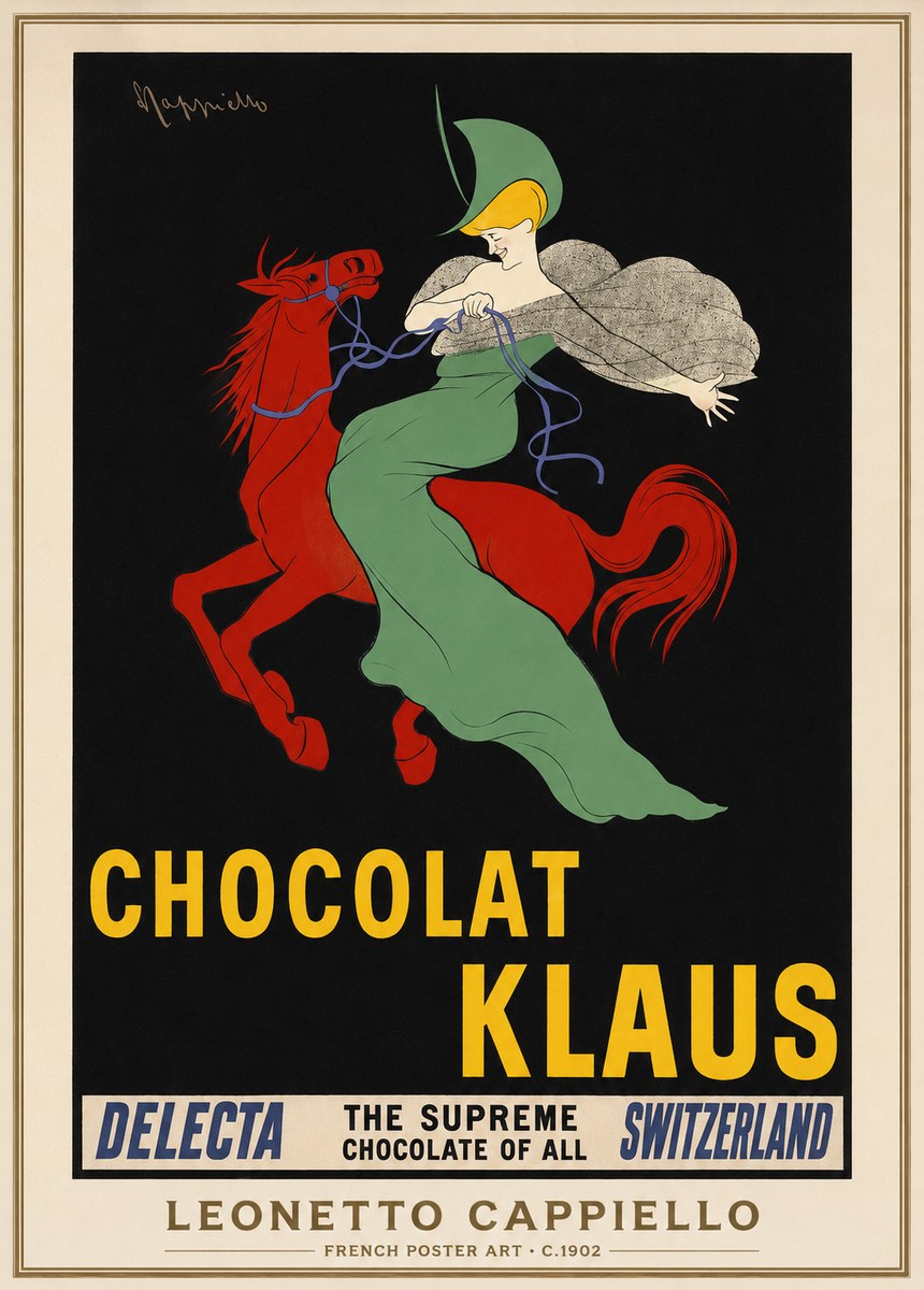 Leonetto Cappiello Chocolat Klaus No1 - Affiche