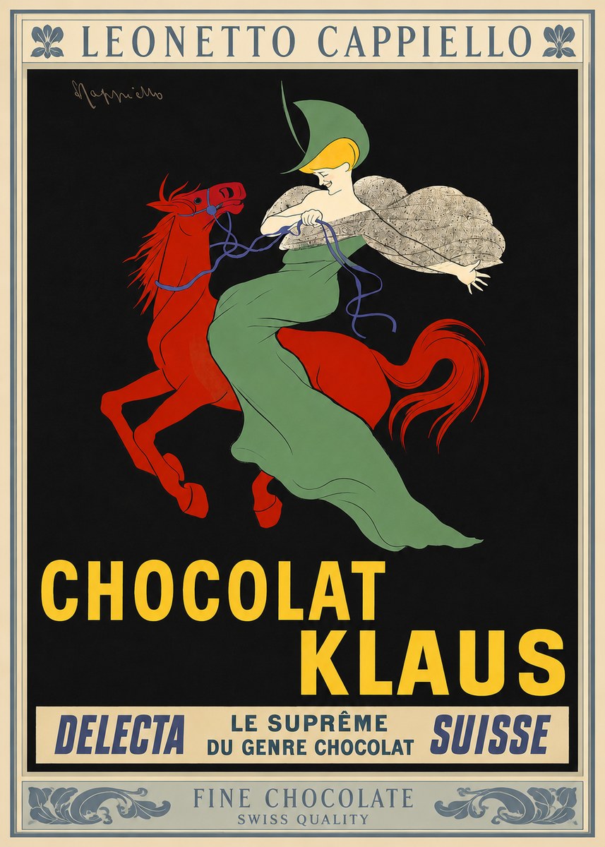 Leonetto Cappiello Chocolat Klaus No3 - Affiche