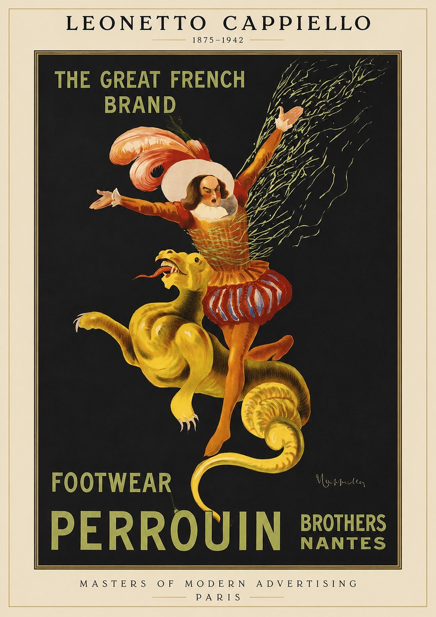 Leonetto Cappiello Footwear Perrouin No1 - Affiche