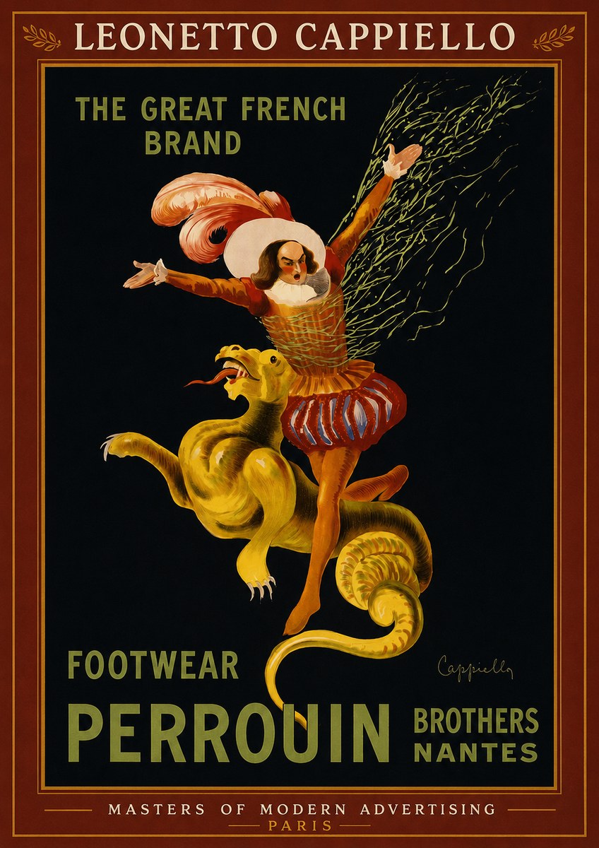Leonetto Cappiello Footwear Perrouin No2 - Affiche