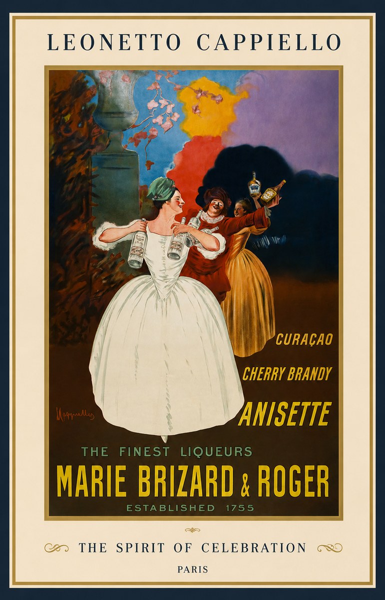 Leonetto Cappiello Marie Brizard & Roger - the Finest Liqueurs No1 - Affiche