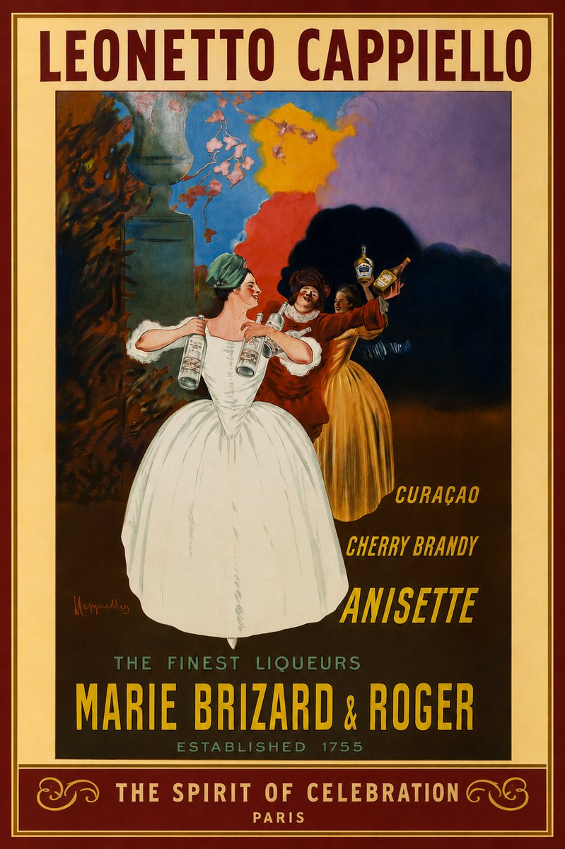 Leonetto Cappiello Marie Brizard & Roger - the Finest Liqueurs No2 - Affiche