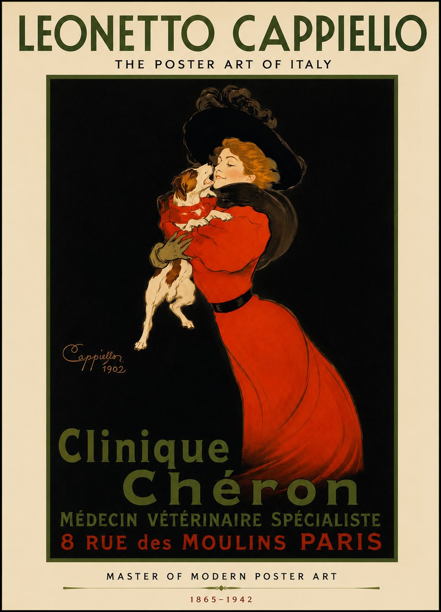 Leonetto Cappiello Clinique Chéron No3 - Affiche